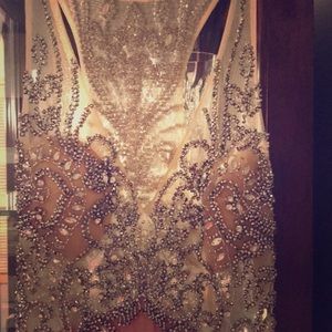 Camille la vie beaded light pink gown